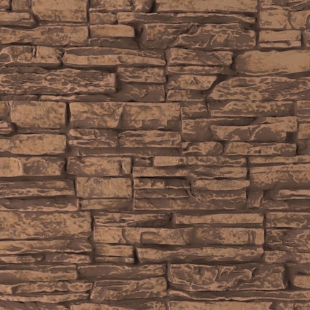 9W X 8H Canyon Ridge Stacked Stone, StoneWall Faux Stone Siding Panel, Sedona